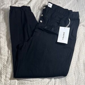 Frame active Denim black joggers size 34